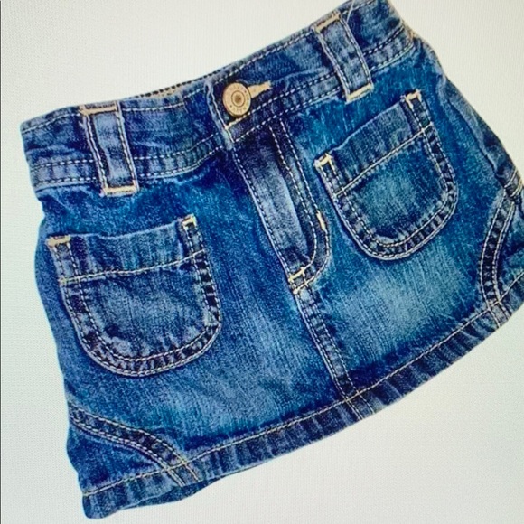 Denim Blue Kids Skirt - Picture 1 of 3